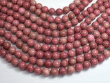 Rhodonite Beads, 10mm, Round Beads-BeadDirect