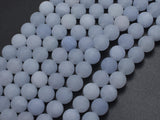 Matte Jade - Light Blue, 8mm Round-BeadDirect