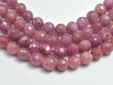 Ruby Beads, 5mm (5.3mm) Faceted Round-BeadDirect