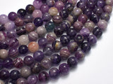 Purple Fluorite, 8mm Round Beads-BeadDirect
