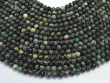 Pyrite in Green Jade, 6mm (6.3mm) Round