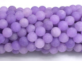 Matte Jade - Lavender, 8mm Round-BeadDirect