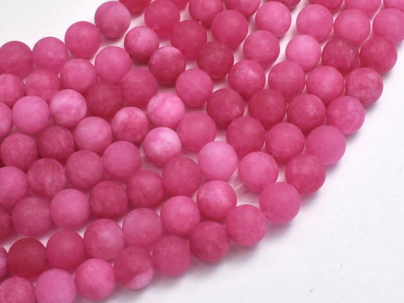 Matte Jade - Pink, 8mm Round-BeadDirect