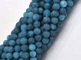 Matte Jade - Blue, 6mm Round-BeadDirect