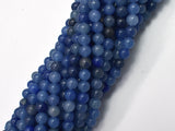 Blue Aventurine, 4mm (4.8mm) Round Beads-BeadDirect