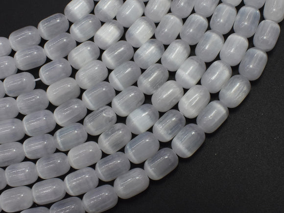 Selenite, Gypsum, White, 6x9mm Tube-BeadDirect