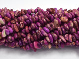 Impression Jasper-Purple, 5-10mm Pebble Chips Beads, 33 Inch-BeadDirect