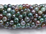 Mystic Coated Rainbow Agate, 8mm Faceted Round-BeadDirect