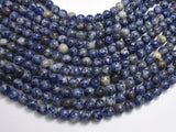 Blue Spot Jasper Beads, Round, 8mm-BeadDirect