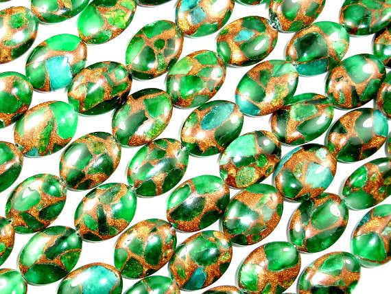Mosaic Stone Beads, Oval Beads-BeadDirect