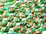 Mosaic Stone Beads, Oval Beads-BeadDirect