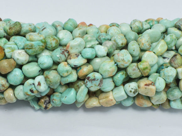 Natural Peru Turquoise Beads, 5x7mm, Nugget Beads-BeadDirect