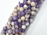 Chevron Amethyst Beads, 8mm, Faceted-BeadDirect