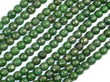 Green Chalcopyrite, 6mm Round Beads-Gems: Round & Faceted-BeadDirect