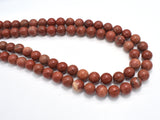 Red Jasper Beads, Round, 10mm-BeadDirect