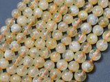 Citrine Beads, 6mm(6.2mm) Round Beads-Gems: Round & Faceted-BeadDirect