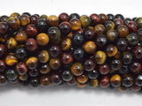 Tiger Eye Beads, 3 color, 6mm, 15 Inch-BeadDirect