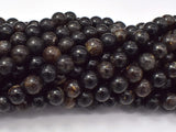 Golden Mica Beads, Biotite Mica, 8mm-Gems: Round & Faceted-BeadDirect