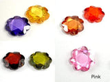 CZ beads.15x15mm Faceted Flower-Cubic Zirconia-BeadDirect