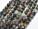 Black Amazonite Beads, 8mm, Round-BeadDirect