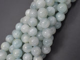 Genuine Aquamarine Beads, Round, 10mm-Gems: Round & Faceted-BeadDirect