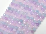 Aquamarine, Lavender Amethyst (Lavender Jade), Rose Quartz, 4x6mm Faceted Rondelle,-Gems:Assorted Shape-BeadDirect