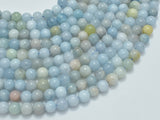 Aquamarine Beads, 6mm (6.5mm) Round Beads-Gems: Round & Faceted-BeadDirect