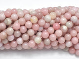 Pink Opal, 6mm (6.8mm) Round Beads-BeadDirect