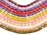 CZ, 6 x 9 mm Faceted Tube Beads-Cubic Zirconia-BeadDirect
