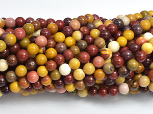 Mookaite Beads, 4mm (4.6mm), Round Beads-BeadDirect