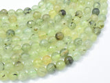 Prehnite Beads, 8mm (7.8mm) Faceted Round-Gems: Round & Faceted-BeadDirect