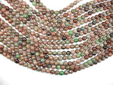 Red Green Garnet, 8mm Round Beads-BeadDirect