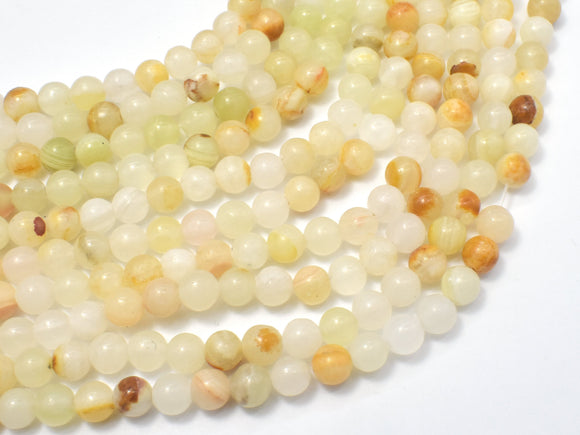 Afghan Jade Beads, 6mm Round Beads, 14 Inch-Gems: Round & Faceted-BeadDirect