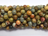 Natural Owyhee Picture Jasper 8mm Round-BeadDirect