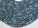 Rain Flower Stone, Gray, 8mm Round Beads-Gems: Round & Faceted-BeadDirect
