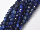 Lapis Lazuli, 4mm Faceted Coin-Gems:Oval,Rectangle,Coin-BeadDirect