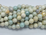 Mystic Coated Amazonite, 8mm (8.5mm) Faceted, AB Coated-BeadDirect