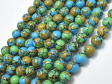 Turquoise Howlite-Blue & Green, 8mm Round Beads-Gems: Round & Faceted-BeadDirect