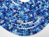 Banded Agate Beads, Striped Agate, 6mm (6.3mm)-Gems: Round & Faceted-BeadDirect