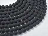 Matte Black Onyx Beads, Round, 8mm-Gems: Round & Faceted-BeadDirect