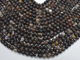 Brown Fire Agate, 6mm (6.3mm)-Agate: Round & Faceted-BeadDirect