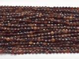 Hessonite, Orange Garnet Beads, 4mm Faceted Coin-Gems:Oval,Rectangle,Coin-BeadDirect