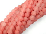 Matte Cherry Quartz Beads, 8mm Round Beads-Gems: Round & Faceted-BeadDirect