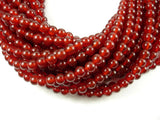 Carnelian Beads, Round, 6mm-Gems: Round & Faceted-BeadDirect
