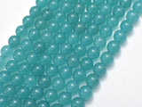 Jade Beads, Teal, 8mm Round Beads-Gems: Round & Faceted-BeadDirect