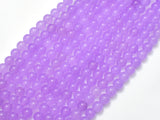 Jade - Purple, 6mm (6.3mm) Round Beads, 14.5 Inch-BeadDirect