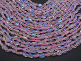 Mystic Coated Rose Quartz, AB Coated, 6x9mm Nugget-Gems: Nugget,Chips,Drop-BeadDirect
