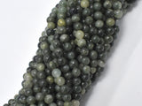 Green Line Quartz, 4mm (4.8mm) Round Beads-BeadDirect