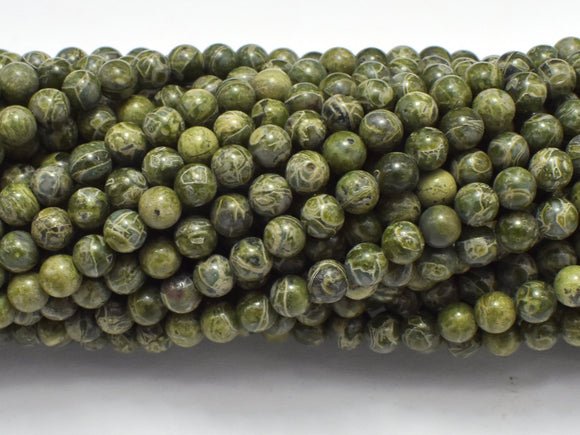 Alligator Skin Jasper, Green Brecciated Jasper, Round, 4mm-Gems: Round & Faceted-BeadDirect