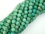 African Amazonite Beads, 7mm Round-BeadDirect